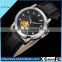 2016 Automatic Mechanical Tourbillion Men's Watch Fashion Genuine Leather Skeleton Wrist Watch