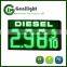 double sides outdoor waterproof LED gas fuel price display sign for gas station