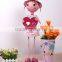 Metal craft garden decoration bike with flower pot