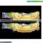 juice plastic bag with banana shapes