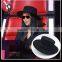 new fashion wool felt top hat flat brim