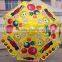 custom outdoor promotion umbrella fabric with full color printing