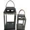 Paragon black metal stainless steel candle lantern