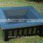 Outsunny 32" Square Outdoor Metal Fire Pit Table