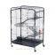 Pawhut 37" 4 Level Indoor Hutch Small Animal Cage - Black
