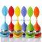 stainless steel and Silicone Tea Infuser of Leaf Shapes Food Grade BPA Free