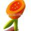 Food Safe Silicone Pear Shaped Tea Infuser Long Handled Silicone Tea Strainer/Loose Tea Steeper