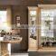 European Palace Home Two Door Display Cabinet/Wine Cabinet/Gold Color Dining Room Sets(MOQ=1 SET)