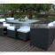 Outdoor Garden rattan Furniture 9pcs Cube Dining Table And Chair Set