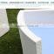 white PE rattan half round outdoor sofa set for wedding party events LQ-A612