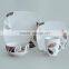 16pcs square shape porcelain dinnerware set,pure porcelain square dinner set,square shape dinnerware set with decal