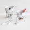 Stoneware fondue set with decal printing, beautoful fondue set