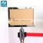 Sign board queue barrier stanchion for crowd controls