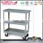 3 Tires small book cart school libiary furniture 3 Sloped Mobile Book Cart