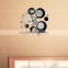 Latest decorative wall mirror clock sticker for home decoration, clockwall stickers,sitting room fashion mirror wall stickers