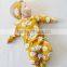 Wholesale spanish baby clothes smiled cloud printed ginger colour icing rompers