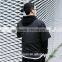Fashion fake 2 pieces black long sleeve fullover hoody for young men
