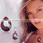 Designer Silver plated CZ Studded with color stone Pendantset