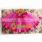 Christmas girls green ballet tutu tulle skirt for both sides to wear girls tutu