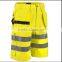 Yellow / Orange Colors Tape Waterproof Hi--Vis Short Pants