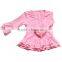 Newest Wholesale Pink Baby Girls Ruffle Shirts Toddler Ruffle Long Sleeved Spring Shirts