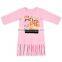 Wholesale fall children kids PIE tee shirts tassels teen girl t shirt M6081704