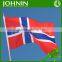 OEM price different sizes 2017 Election support plastic held Norway hand flag
