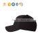 custom high quality plain black womans baseball hat