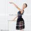 Bourdance V neck lace ballet dance dress