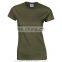 Fashion 100 cotton custom design army green t shirt women clothing