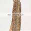 Stylish Nude Leopard Print Wrap Front Ladies Maxi Dress