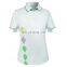 custom high quality sublimation breathable dri fit golf polo/ ladies golf shirts