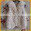 Casual Sleeveless Sheep Shearling Womens Fur Waistcoat Fur Trim