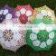 100% Cotton Lace Battenburg Handmade Wedding Decoration Flower Girl Children Lace Parasol