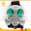 Cool Gas Mask Metal Medal in Green Transparent Color