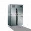 Top Grade Overall Stainless Steel Structure 4 Door Commercial Freezer For Frozen Food