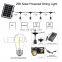 Outdoor Waterproof LED Festoon light E26 E27 Black Solar Powered String Lights with 3V Solar Panel