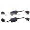2X H13 9008 LED Headlight Kit Canbus Decoder Антимерцательный резисторный реле-адаптер