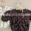 INS Autumn and Winter Infants and Young Children Retro Floral Romper Baby Girl Sanding Floral Outing Romper