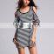 Large Plus Size Women's Clothing Thin Lotus Leaf Wholesale Classic Summer Dress Foreign Trade Off-the-shoulder Dresses