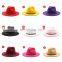 autumn and winter woolen jazz hat British classic flat hat European and American men women fedora hats flat-brimmed fashion cap