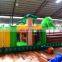 Kids outdoor frog theme inflatable bounce obstacle course for sale