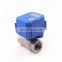 CWX-25S 2 way 1/4",1/2",3/4",1"motorized valve   ss304 mini electric actuator water control valve  12v 24v 110v 220v