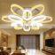 flower shape LED ceiling acrylic chandelier lobby lamps