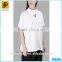 2016 fashon White stretch cotton t shirts with logo embroidery