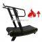 Simple and unique curved design treadmill manual no powered treadmill factory directly multifunction  treadmill