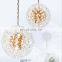 Unique Design Round Dandelion Glass Chandelier Lights Pendant Lamp with Glass Decoration for Interior Lighting