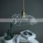 Decor Nordic Glass Lotus Leaf Style Gradient Color Bedroom Chandeliers Pendant Light