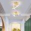 Globe Ceiling Light 170MM Gold Color LED Wall Lamp Warm White