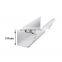 Rain Gutters overboard system PVC Custom White Roof guard Color Plastic Material